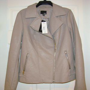 NWT ANA Faux Leather Lightweight Bomer Jacket